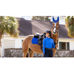 LeMieux Cuadrado de Contacto Cercano de Gamuza Reflectante Benetton azul