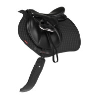 LeMieux Suede Close Contact Square Reflective Azul marino