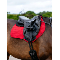 LeMieux Suede Close Contact Square Reflective Azul marino