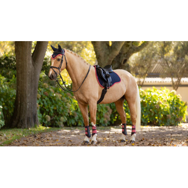 LeMieux Cuadra GP de Ante Reflectante Azul marino / arándano rojo LeMieux Cuadra GP de Ante Reflectante Azul marino / arándano rojo