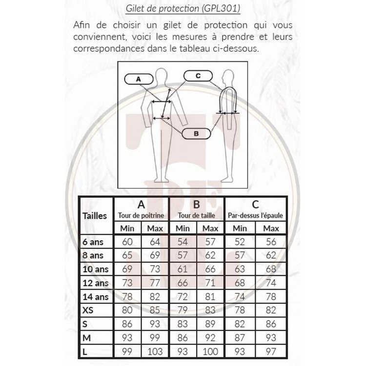 Chaleco protector level 3 T de T Chaleco protector level 3 T de T