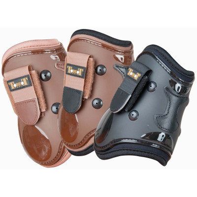 Protectores de menudillos cáscara y cuero T de T brun, contrastes noirs