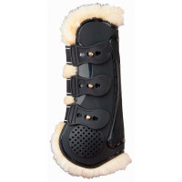 Protector tendones proteck compet forro lana T de T Negro / natural