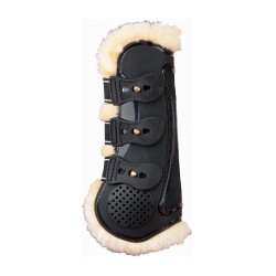 Protector tendones proteck compet forro lana T de T Negro / natural