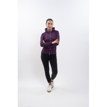 Sudadera técnica con cremallera Harcour Ava Higo Violeta
