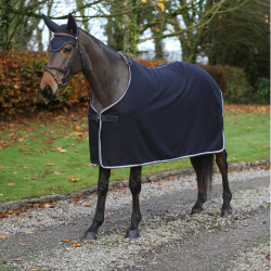 Manta Bucas de lana esmeralda Marino Azul marino