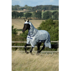 Manta Bucas Sweet-Itch X ligera B/N Plata Manta Bucas Sweet-Itch X ligera B/N Plata