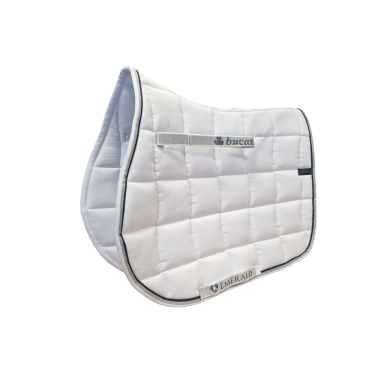 Manta de silla Bucas Esmeralda Blanco / rayado