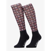 Calcetines Harlow Mini LeMieux Froostie Pony estampado Llamas damson