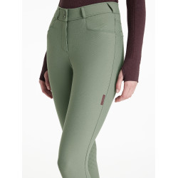 Pantalón LeMieux grip rodilla Isabelle mujer Romero Verde