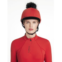 Gorro con pompón LeMieux desmontable Clásico Chilli Rojo