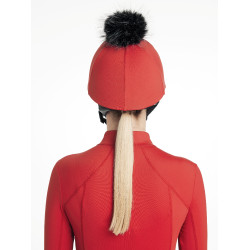 Gorro con pompón LeMieux desmontable Clásico Chilli Rojo Gorro con pompón LeMieux desmontable Clásico Chilli Rojo