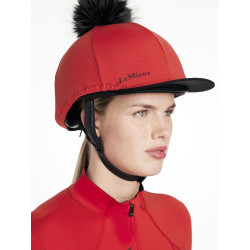 Gorro con pompón LeMieux desmontable Clásico Chilli Rojo Gorro con pompón LeMieux desmontable Clásico Chilli Rojo