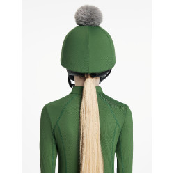 Gorro con pompón LeMieux desmontable Clásico Verde hunter