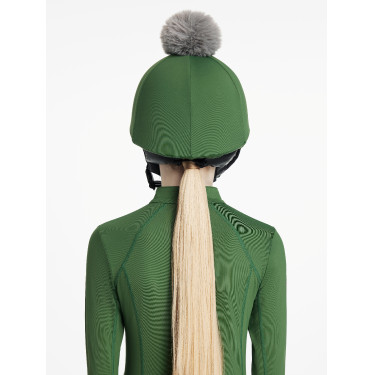 Gorro con pompón LeMieux desmontable Clásico Verde hunter