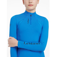 Capa base LeMieux Young Rider Classique de manga larga Benetton azul Capa base LeMieux Young Rider Classique de manga larga Benetton azul