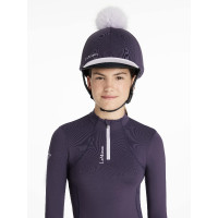 Gorro con pompón LeMieux desmontable Clásico Negro Gorro con pompón LeMieux desmontable Clásico Negro