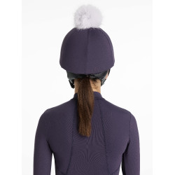 Gorro con pompón LeMieux desmontable Clásico Enebro Violeta