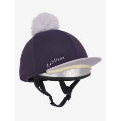 Gorro con pompón LeMieux desmontable Clásico Enebro Violeta