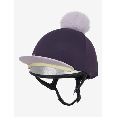 Gorro con pompón LeMieux desmontable Clásico Enebro Violeta