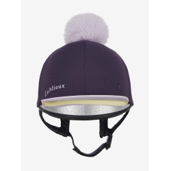 Gorro con pompón LeMieux desmontable Clásico Enebro Violeta