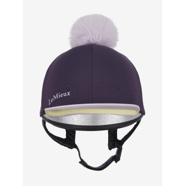 Gorro con pompón LeMieux desmontable Clásico Enebro Violeta
