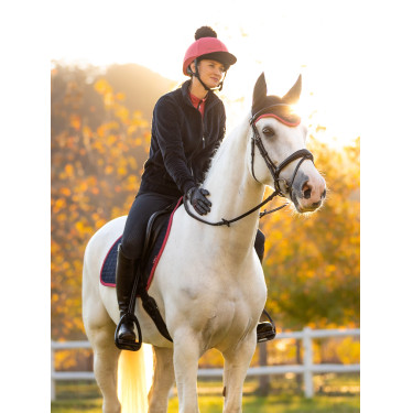 Gorro con pompón LeMieux desmontable Clásico Arándano Rosa Gorro con pompón LeMieux desmontable Clásico Arándano Rosa