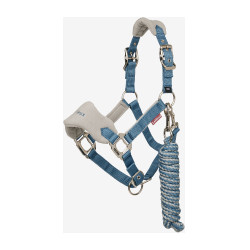 Cabezada y ramal Mini LeMieux Vogue Azul hielo
