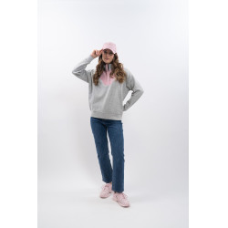 Sudadera Harcour Ambre Gris jaspeado / rosa claro Sudadera Harcour Ambre Gris jaspeado / rosa claro