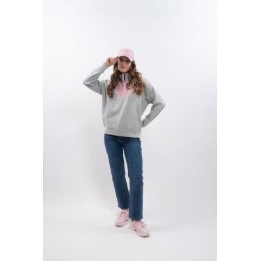 Sudadera Harcour Ambre Gris jaspeado / rosa claro Sudadera Harcour Ambre Gris jaspeado / rosa claro