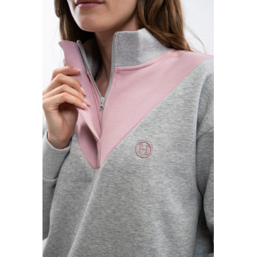 Sudadera Harcour Ambre Gris jaspeado / rosa claro Sudadera Harcour Ambre Gris jaspeado / rosa claro