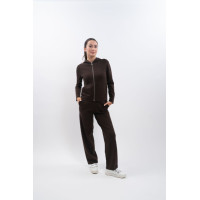 Sudadera con cremallera de punto Harcour Amelie Cacao Marrón