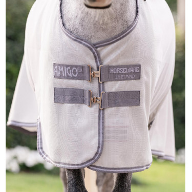 Camisa antimoscas Horseware Amigo Bug Rug Pony Plata / gris titanio / plata Camisa antimoscas Horseware Amigo Bug Rug Pony Plata / gris titanio / plata