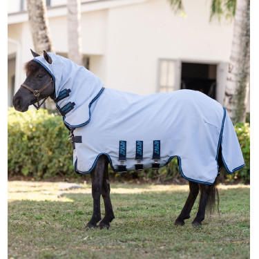 Cobertura Horseware con cuello irrompible Amigo para mini Azul azur / marino / azul eléctrico Cobertura Horseware con cuello irrompible Amigo para mini Azul azur / marino / azul eléctrico