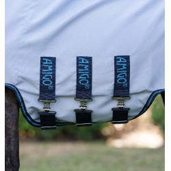 Cobertura Horseware con cuello irrompible Amigo para mini Azul azur / marino / azul eléctrico Cobertura Horseware con cuello irrompible Amigo para mini Azul azur / marino / azul eléctrico