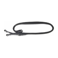 Riendas alemanas tejidas T de T Negro