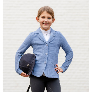 Chaqueta de concurso Horseware infantil Motion Lite Azul siciliano Chaqueta de concurso Horseware infantil Motion Lite Azul siciliano