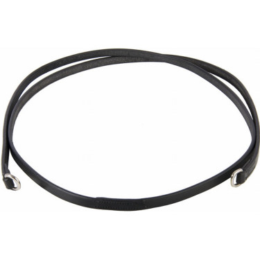 Riendas de gogue en cuero T de T Negro