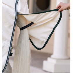 Cobertura integral Horseware Rambo hoody Poni 0g Tiza / verde cazador / plata Blanco Cobertura integral Horseware Rambo hoody Poni 0g Tiza / verde cazador / plata Blanco