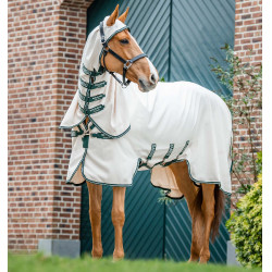 Cobertura integral Horseware Rambo Hoody 0g Tiza / verde cazador / plata Blanco Cobertura integral Horseware Rambo Hoody 0g Tiza / verde cazador / plata Blanco