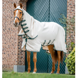 Cobertura integral Horseware Rambo Hoody 0g Tiza / verde cazador / plata Blanco Cobertura integral Horseware Rambo Hoody 0g Tiza / verde cazador / plata Blanco