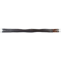 Cincha cuero clasico T de T Havana oscuro