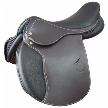 Silla uso general cuero Quercy T de T Chocolate