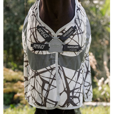 Cubre-moscas Horseware Amigo CamoFly 0g Estampado camuflaje / gris Cubre-moscas Horseware Amigo CamoFly 0g Estampado camuflaje / gris