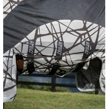 Cubre-moscas Horseware Amigo CamoFly 0g Estampado camuflaje / gris Cubre-moscas Horseware Amigo CamoFly 0g Estampado camuflaje / gris