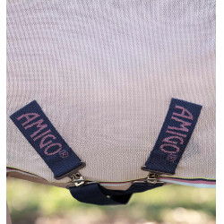 Cubre-moscas Horseware Amigo Bug Rug Petite 0g Plata / limón / marino / rosa / azul