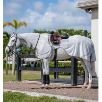 Cubre-riones Horseware anti-moscas Fluo Amigo Flyrider 0g Plata / gris titanio / plata