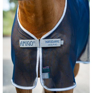 Camisa secante de malla Horseware Amigo 0g Marino / gris titanio / plata Camisa secante de malla Horseware Amigo 0g Marino / gris titanio / plata