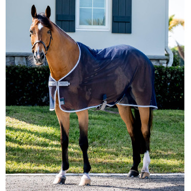 Camisa secante de malla Horseware Amigo 0g Marino / gris titanio / plata Camisa secante de malla Horseware Amigo 0g Marino / gris titanio / plata