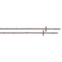 Riendas super grip con stops T de T Havana oscuro